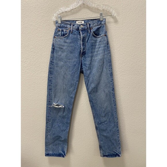 AGOLDE The 90's Pinch Waist Jeans Size 24 in color Abstract - Picture 5 of 11